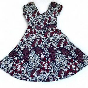 Kaileigh Floral Print Summer Dress Multi Color Size M